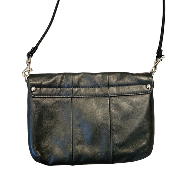 COACH Black  Leather Flap Crossbody - Picture 3 of 6